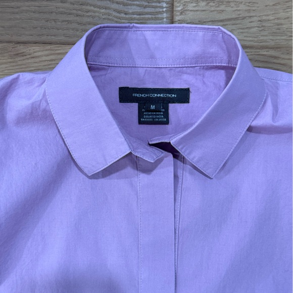 French Connection Popover Top - Lilac - Medium - Picture 6 of 9